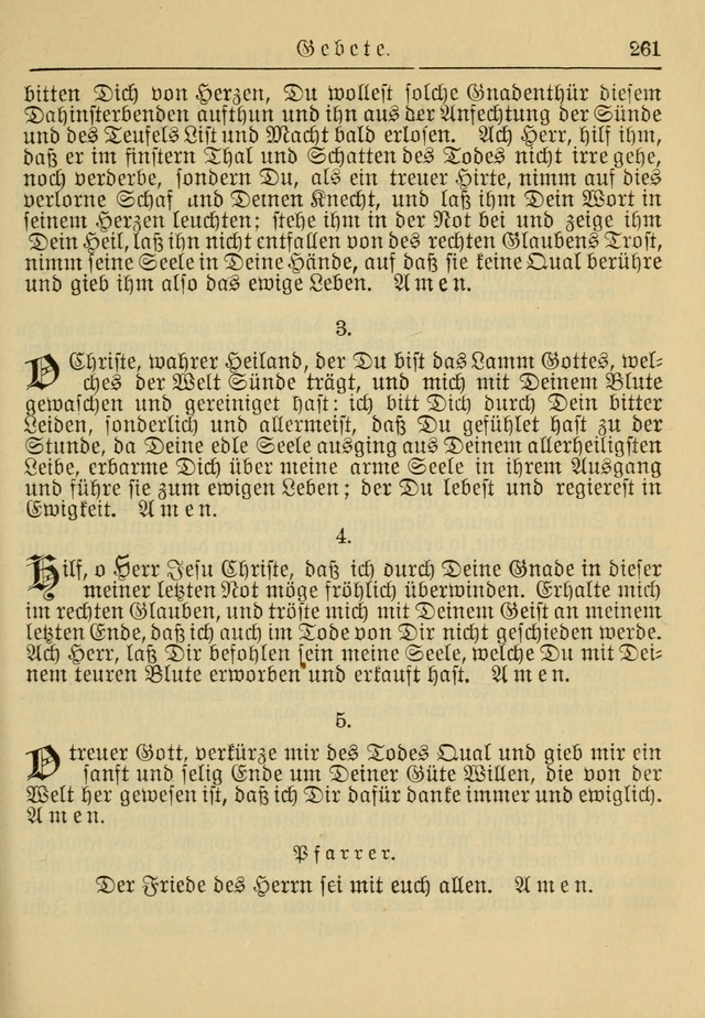 Kirchenbuch für Evangelisch-Lutherische Gemeinden: Herausgegeben von der Allgemeinen Versammlung der Evangelisch-Lutherischen Kirche in Nord Amerika (Neue und Verb. Aus.) page 261