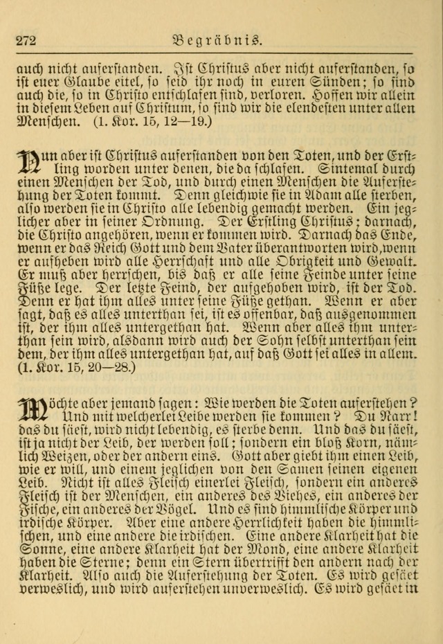 Kirchenbuch für Evangelisch-Lutherische Gemeinden: Herausgegeben von der Allgemeinen Versammlung der Evangelisch-Lutherischen Kirche in Nord Amerika (Neue und Verb. Aus.) page 272