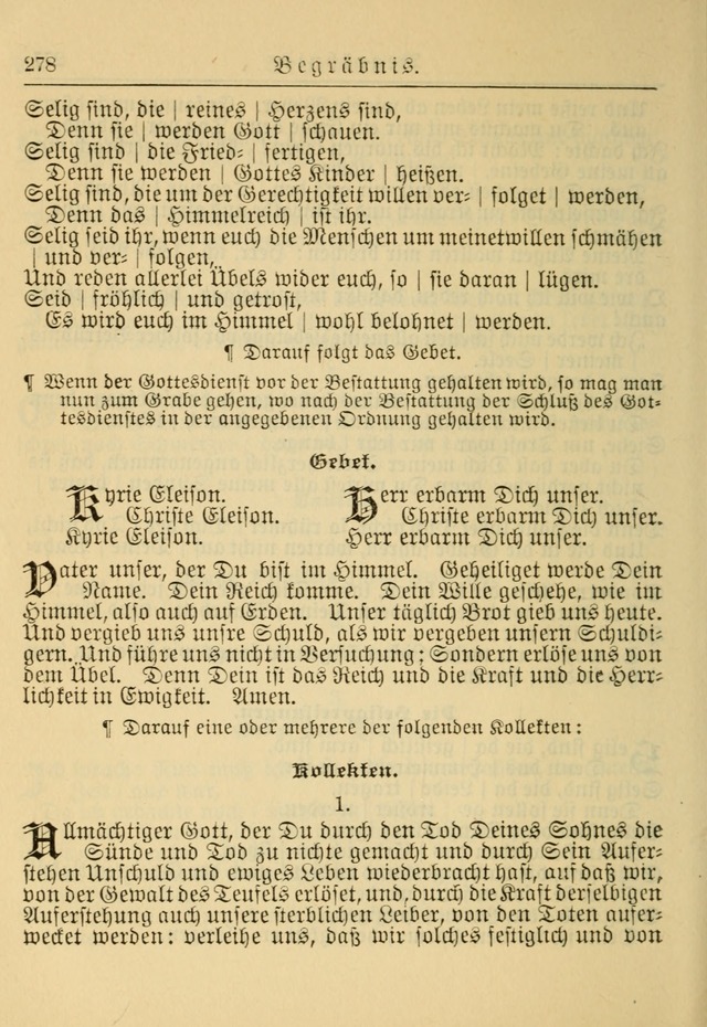 Kirchenbuch für Evangelisch-Lutherische Gemeinden: Herausgegeben von der Allgemeinen Versammlung der Evangelisch-Lutherischen Kirche in Nord Amerika (Neue und Verb. Aus.) page 278