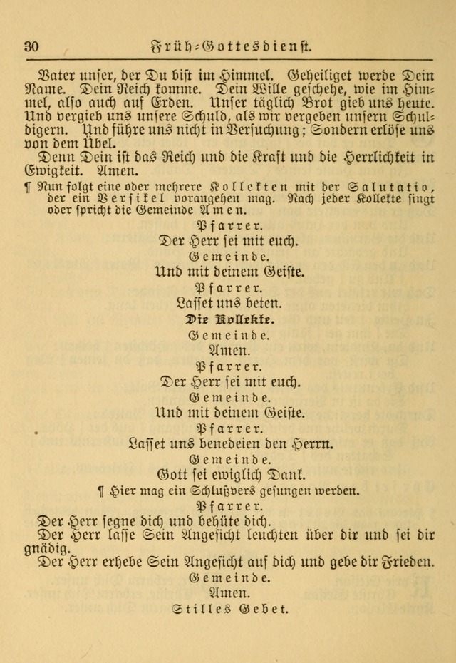 Kirchenbuch für Evangelisch-Lutherische Gemeinden: Herausgegeben von der Allgemeinen Versammlung der Evangelisch-Lutherischen Kirche in Nord Amerika (Neue und Verb. Aus.) page 30