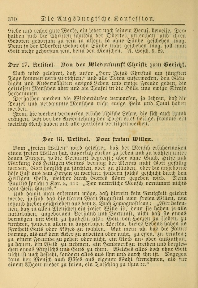 Kirchenbuch für Evangelisch-Lutherische Gemeinden: Herausgegeben von der Allgemeinen Versammlung der Evangelisch-Lutherischen Kirche in Nord Amerika (Neue und Verb. Aus.) page 310