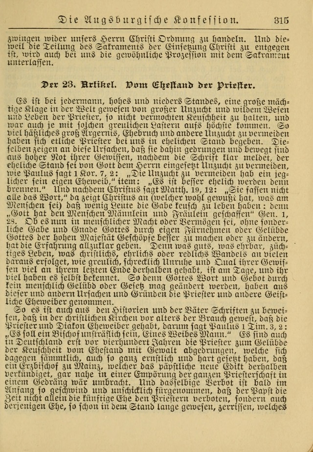 Kirchenbuch für Evangelisch-Lutherische Gemeinden: Herausgegeben von der Allgemeinen Versammlung der Evangelisch-Lutherischen Kirche in Nord Amerika (Neue und Verb. Aus.) page 315