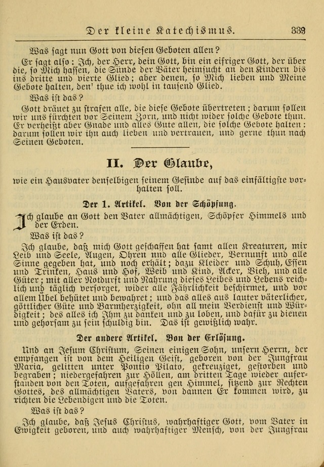 Kirchenbuch für Evangelisch-Lutherische Gemeinden: Herausgegeben von der Allgemeinen Versammlung der Evangelisch-Lutherischen Kirche in Nord Amerika (Neue und Verb. Aus.) page 339