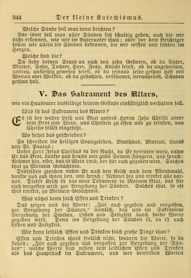 Kirchenbuch für Evangelisch-Lutherische Gemeinden: Herausgegeben von der Allgemeinen Versammlung der Evangelisch-Lutherischen Kirche in Nord Amerika (Neue und Verb. Aus.) page 344