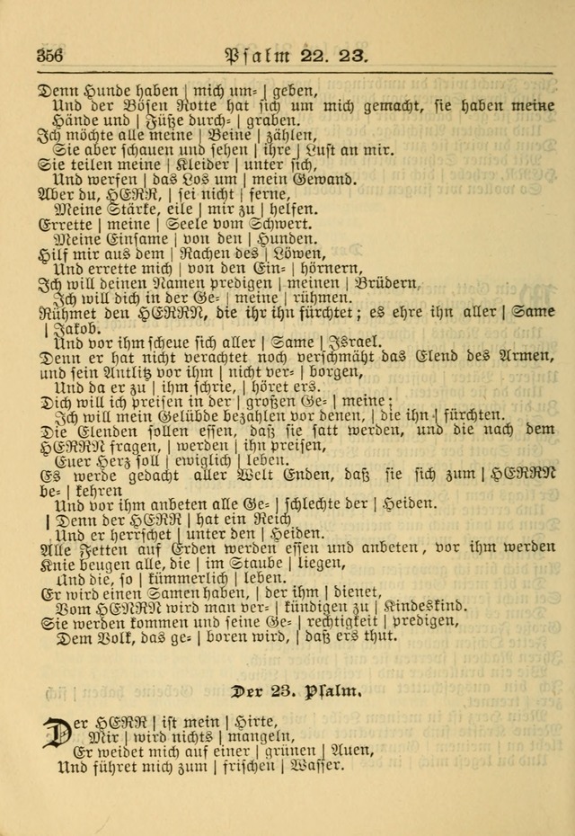 Kirchenbuch für Evangelisch-Lutherische Gemeinden: Herausgegeben von der Allgemeinen Versammlung der Evangelisch-Lutherischen Kirche in Nord Amerika (Neue und Verb. Aus.) page 356