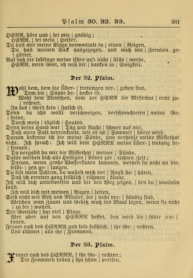 Kirchenbuch für Evangelisch-Lutherische Gemeinden: Herausgegeben von der Allgemeinen Versammlung der Evangelisch-Lutherischen Kirche in Nord Amerika (Neue und Verb. Aus.) page 361