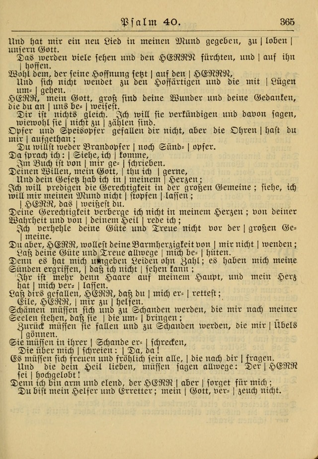 Kirchenbuch für Evangelisch-Lutherische Gemeinden: Herausgegeben von der Allgemeinen Versammlung der Evangelisch-Lutherischen Kirche in Nord Amerika (Neue und Verb. Aus.) page 365