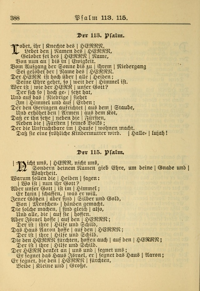 Kirchenbuch für Evangelisch-Lutherische Gemeinden: Herausgegeben von der Allgemeinen Versammlung der Evangelisch-Lutherischen Kirche in Nord Amerika (Neue und Verb. Aus.) page 388