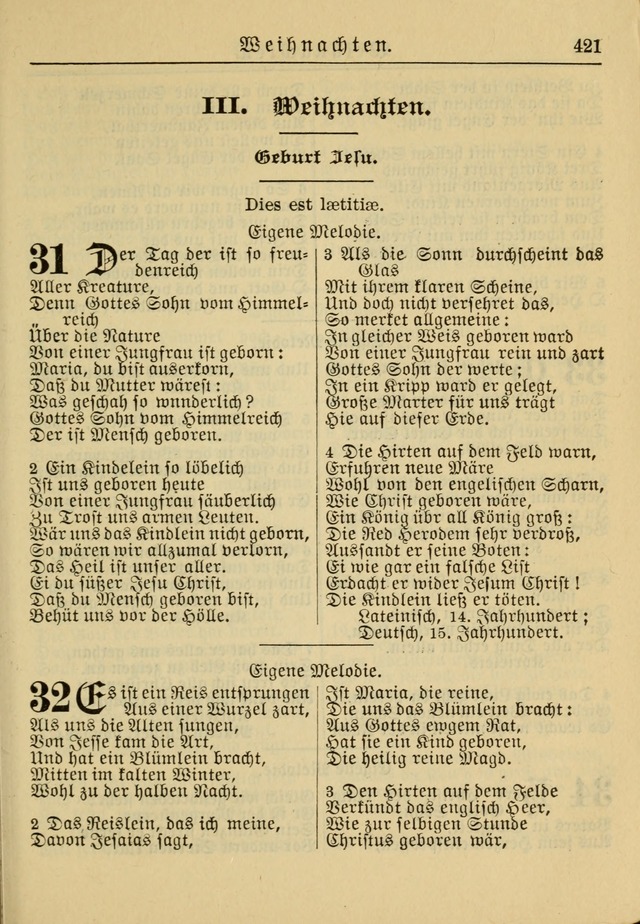 Kirchenbuch für Evangelisch-Lutherische Gemeinden: Herausgegeben von der Allgemeinen Versammlung der Evangelisch-Lutherischen Kirche in Nord Amerika (Neue und Verb. Aus.) page 421