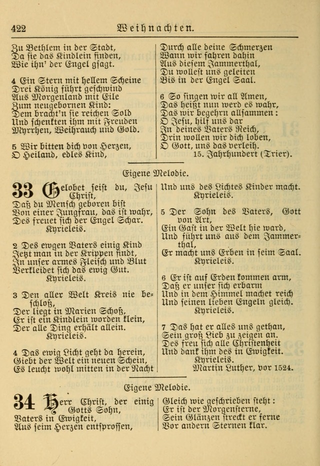 Kirchenbuch für Evangelisch-Lutherische Gemeinden: Herausgegeben von der Allgemeinen Versammlung der Evangelisch-Lutherischen Kirche in Nord Amerika (Neue und Verb. Aus.) page 422