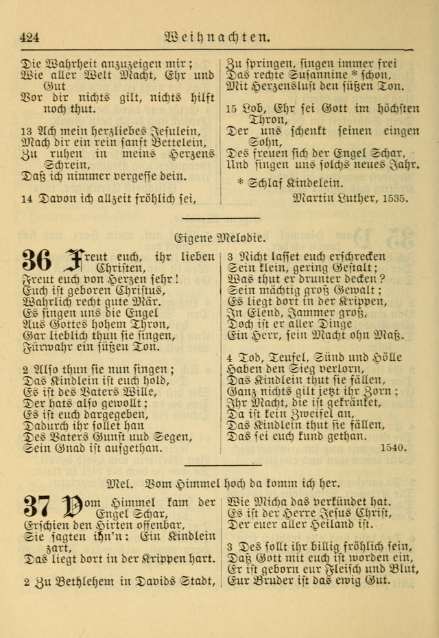 Kirchenbuch für Evangelisch-Lutherische Gemeinden: Herausgegeben von der Allgemeinen Versammlung der Evangelisch-Lutherischen Kirche in Nord Amerika (Neue und Verb. Aus.) page 424