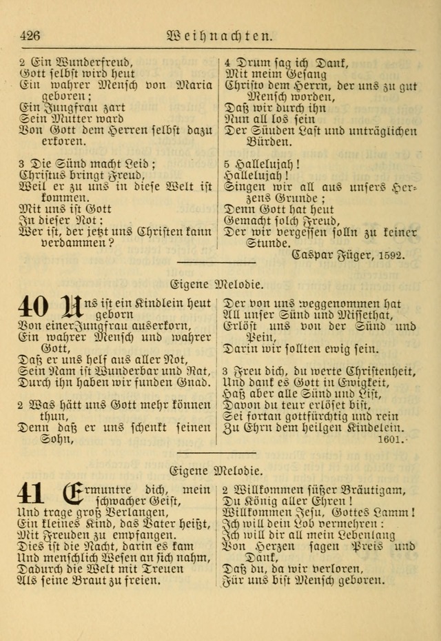 Kirchenbuch für Evangelisch-Lutherische Gemeinden: Herausgegeben von der Allgemeinen Versammlung der Evangelisch-Lutherischen Kirche in Nord Amerika (Neue und Verb. Aus.) page 426