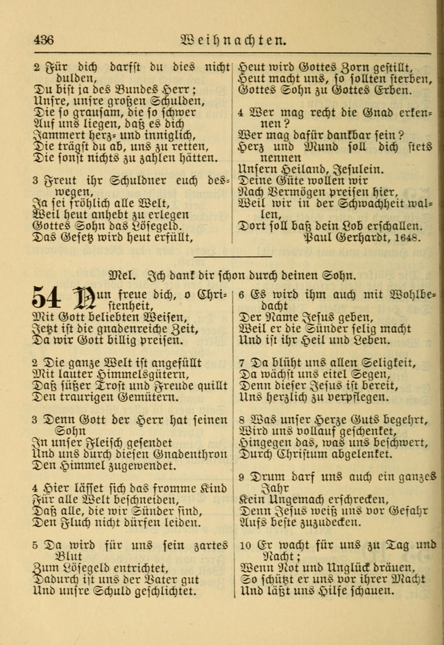 Kirchenbuch für Evangelisch-Lutherische Gemeinden: Herausgegeben von der Allgemeinen Versammlung der Evangelisch-Lutherischen Kirche in Nord Amerika (Neue und Verb. Aus.) page 436