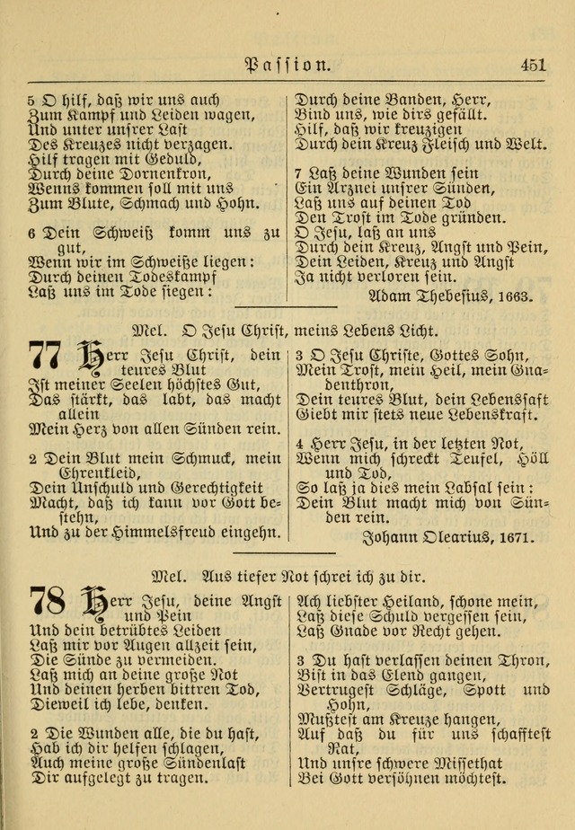 Kirchenbuch für Evangelisch-Lutherische Gemeinden: Herausgegeben von der Allgemeinen Versammlung der Evangelisch-Lutherischen Kirche in Nord Amerika (Neue und Verb. Aus.) page 451