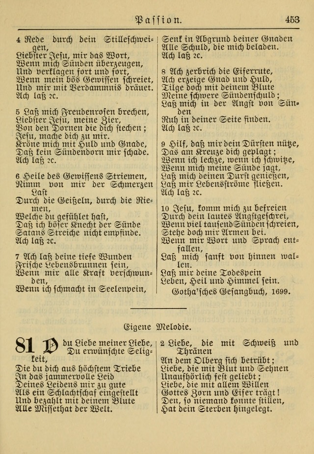 Kirchenbuch für Evangelisch-Lutherische Gemeinden: Herausgegeben von der Allgemeinen Versammlung der Evangelisch-Lutherischen Kirche in Nord Amerika (Neue und Verb. Aus.) page 453