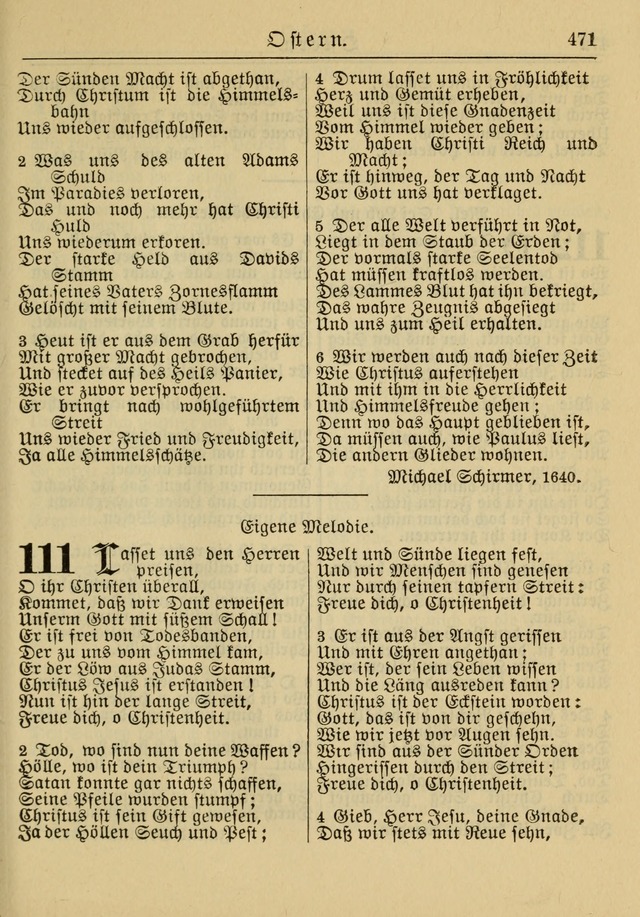 Kirchenbuch für Evangelisch-Lutherische Gemeinden: Herausgegeben von der Allgemeinen Versammlung der Evangelisch-Lutherischen Kirche in Nord Amerika (Neue und Verb. Aus.) page 471