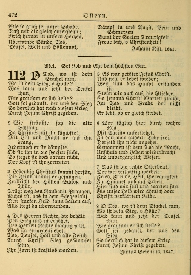 Kirchenbuch für Evangelisch-Lutherische Gemeinden: Herausgegeben von der Allgemeinen Versammlung der Evangelisch-Lutherischen Kirche in Nord Amerika (Neue und Verb. Aus.) page 472