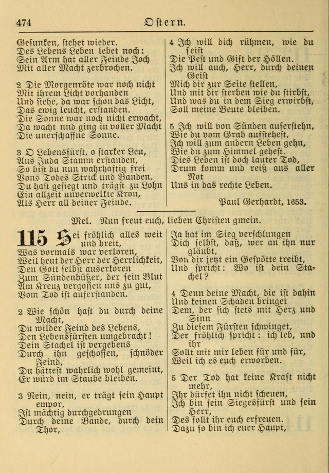 Kirchenbuch für Evangelisch-Lutherische Gemeinden: Herausgegeben von der Allgemeinen Versammlung der Evangelisch-Lutherischen Kirche in Nord Amerika (Neue und Verb. Aus.) page 474