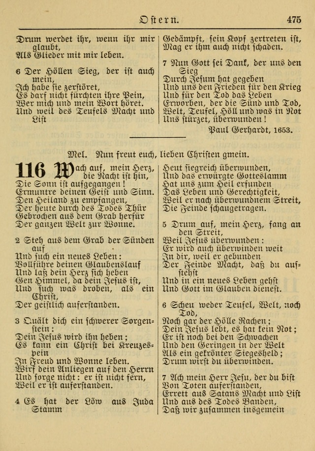 Kirchenbuch für Evangelisch-Lutherische Gemeinden: Herausgegeben von der Allgemeinen Versammlung der Evangelisch-Lutherischen Kirche in Nord Amerika (Neue und Verb. Aus.) page 475