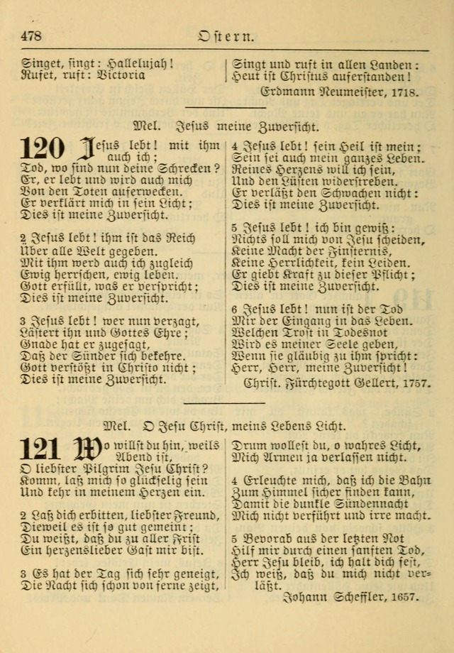 Kirchenbuch für Evangelisch-Lutherische Gemeinden: Herausgegeben von der Allgemeinen Versammlung der Evangelisch-Lutherischen Kirche in Nord Amerika (Neue und Verb. Aus.) page 478