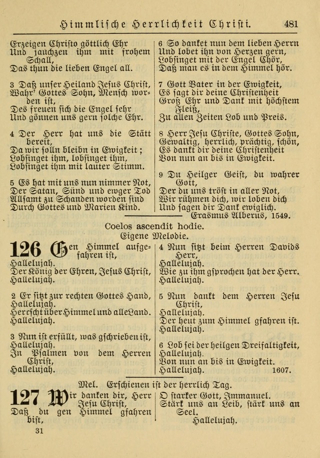 Kirchenbuch für Evangelisch-Lutherische Gemeinden: Herausgegeben von der Allgemeinen Versammlung der Evangelisch-Lutherischen Kirche in Nord Amerika (Neue und Verb. Aus.) page 481