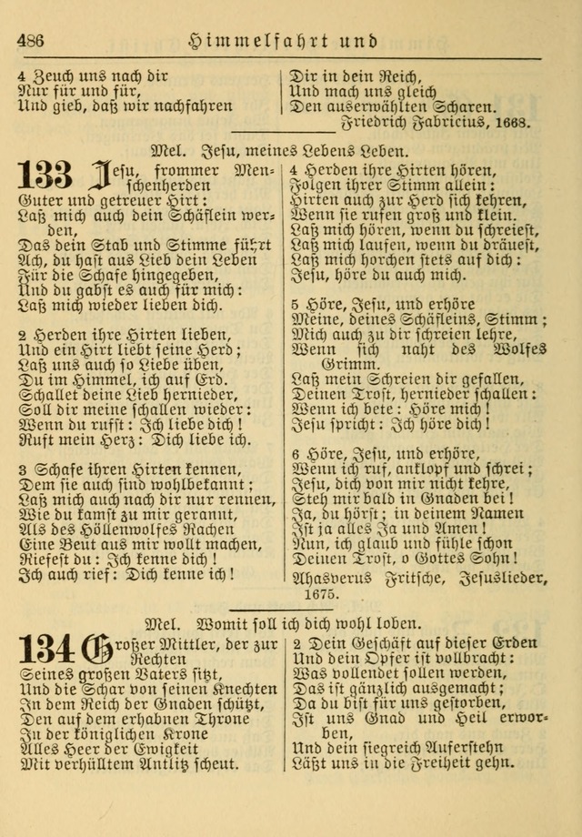 Kirchenbuch für Evangelisch-Lutherische Gemeinden: Herausgegeben von der Allgemeinen Versammlung der Evangelisch-Lutherischen Kirche in Nord Amerika (Neue und Verb. Aus.) page 486