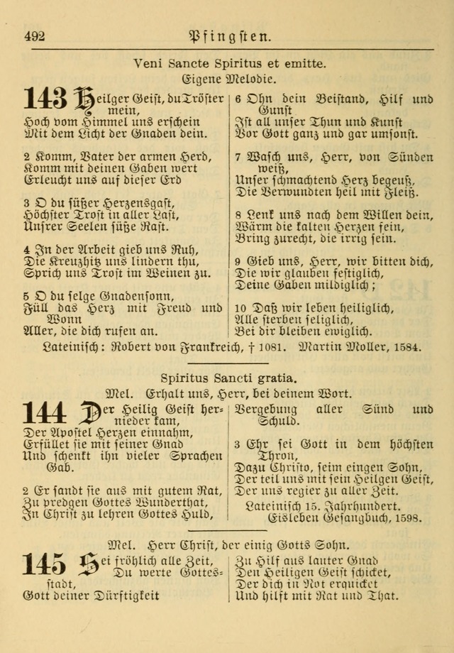 Kirchenbuch für Evangelisch-Lutherische Gemeinden: Herausgegeben von der Allgemeinen Versammlung der Evangelisch-Lutherischen Kirche in Nord Amerika (Neue und Verb. Aus.) page 492