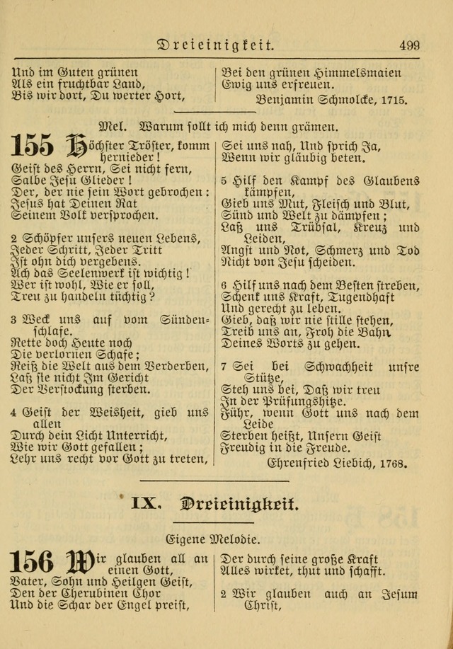 Kirchenbuch für Evangelisch-Lutherische Gemeinden: Herausgegeben von der Allgemeinen Versammlung der Evangelisch-Lutherischen Kirche in Nord Amerika (Neue und Verb. Aus.) page 499