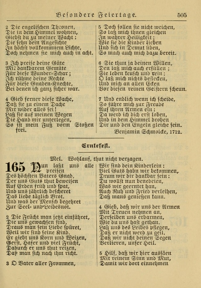 Kirchenbuch für Evangelisch-Lutherische Gemeinden: Herausgegeben von der Allgemeinen Versammlung der Evangelisch-Lutherischen Kirche in Nord Amerika (Neue und Verb. Aus.) page 505