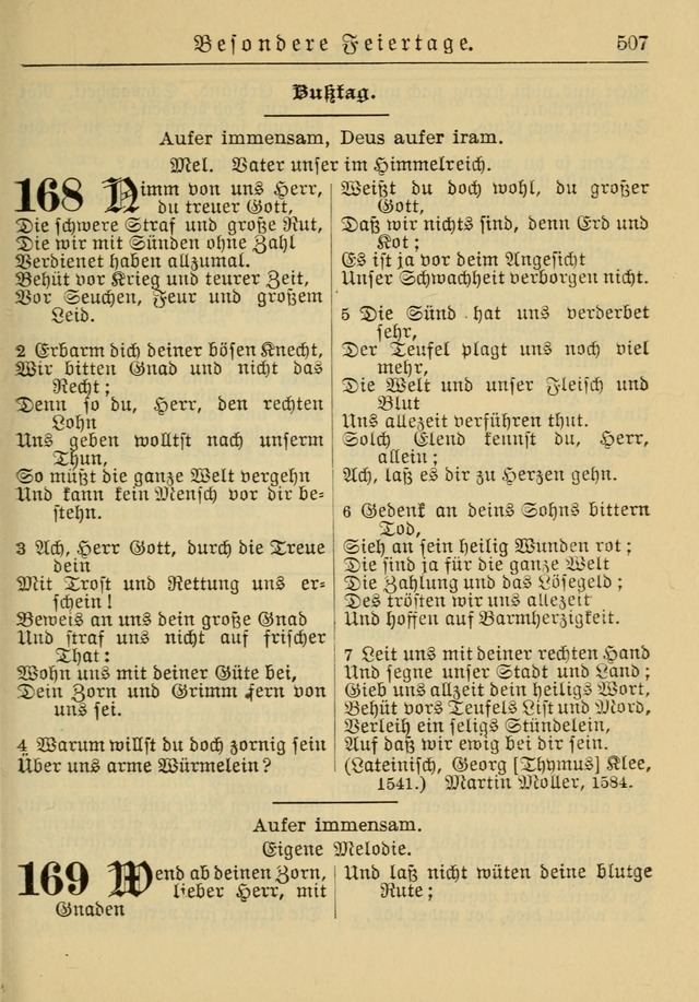 Kirchenbuch für Evangelisch-Lutherische Gemeinden: Herausgegeben von der Allgemeinen Versammlung der Evangelisch-Lutherischen Kirche in Nord Amerika (Neue und Verb. Aus.) page 507