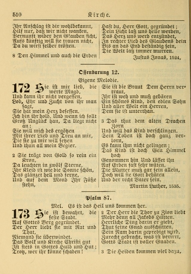 Kirchenbuch für Evangelisch-Lutherische Gemeinden: Herausgegeben von der Allgemeinen Versammlung der Evangelisch-Lutherischen Kirche in Nord Amerika (Neue und Verb. Aus.) page 510