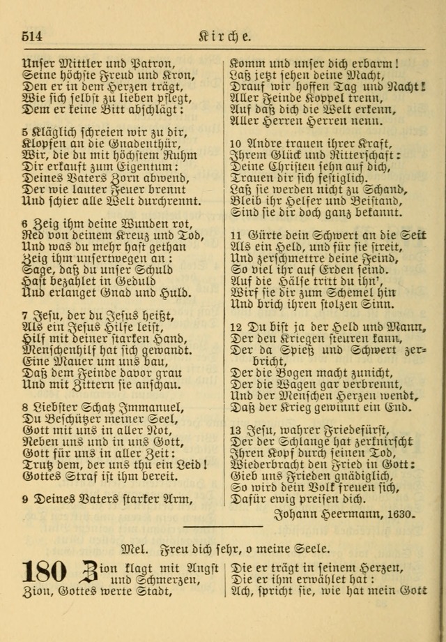 Kirchenbuch für Evangelisch-Lutherische Gemeinden: Herausgegeben von der Allgemeinen Versammlung der Evangelisch-Lutherischen Kirche in Nord Amerika (Neue und Verb. Aus.) page 514