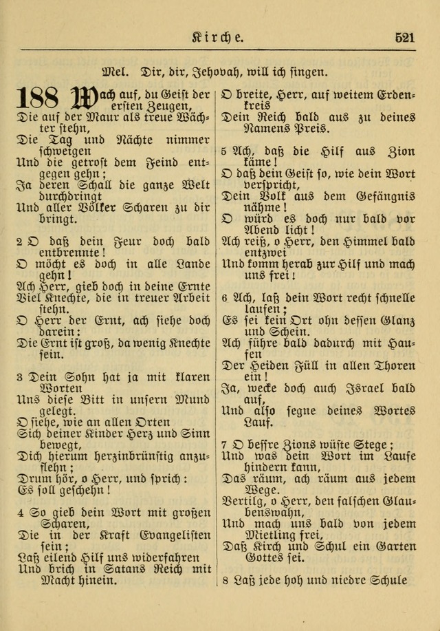 Kirchenbuch für Evangelisch-Lutherische Gemeinden: Herausgegeben von der Allgemeinen Versammlung der Evangelisch-Lutherischen Kirche in Nord Amerika (Neue und Verb. Aus.) page 521