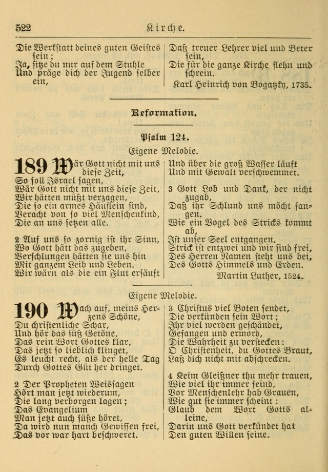 Kirchenbuch für Evangelisch-Lutherische Gemeinden: Herausgegeben von der Allgemeinen Versammlung der Evangelisch-Lutherischen Kirche in Nord Amerika (Neue und Verb. Aus.) page 522