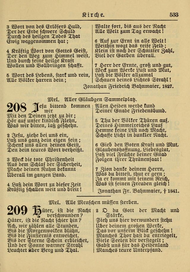 Kirchenbuch für Evangelisch-Lutherische Gemeinden: Herausgegeben von der Allgemeinen Versammlung der Evangelisch-Lutherischen Kirche in Nord Amerika (Neue und Verb. Aus.) page 533