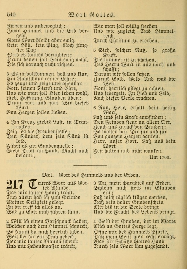 Kirchenbuch für Evangelisch-Lutherische Gemeinden: Herausgegeben von der Allgemeinen Versammlung der Evangelisch-Lutherischen Kirche in Nord Amerika (Neue und Verb. Aus.) page 540