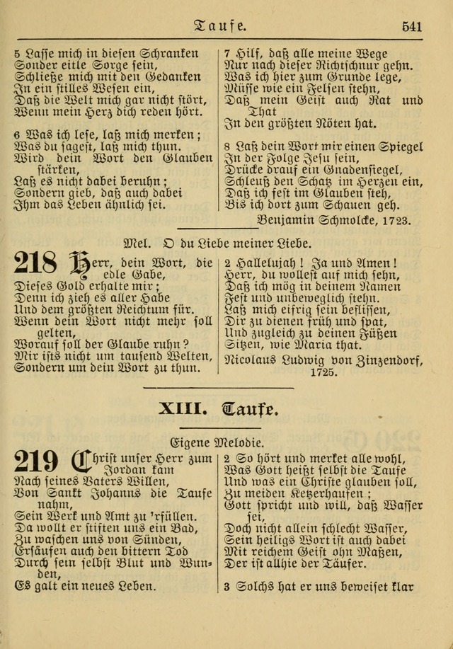 Kirchenbuch für Evangelisch-Lutherische Gemeinden: Herausgegeben von der Allgemeinen Versammlung der Evangelisch-Lutherischen Kirche in Nord Amerika (Neue und Verb. Aus.) page 541