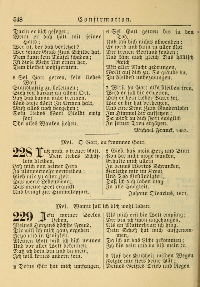 Kirchenbuch für Evangelisch-Lutherische Gemeinden: Herausgegeben von der Allgemeinen Versammlung der Evangelisch-Lutherischen Kirche in Nord Amerika (Neue und Verb. Aus.) page 548