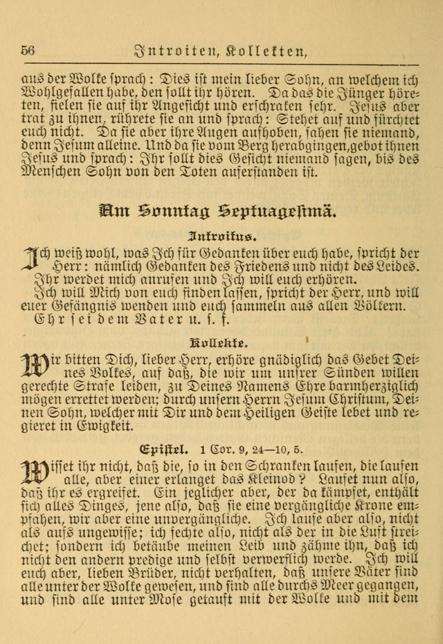 Kirchenbuch für Evangelisch-Lutherische Gemeinden: Herausgegeben von der Allgemeinen Versammlung der Evangelisch-Lutherischen Kirche in Nord Amerika (Neue und Verb. Aus.) page 56