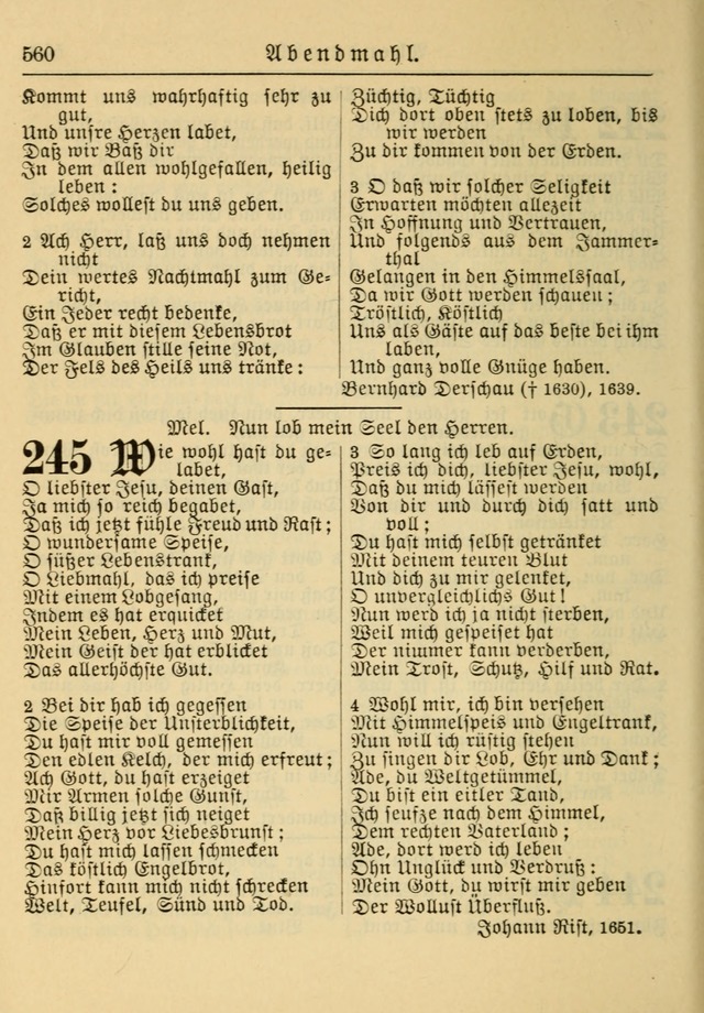 Kirchenbuch für Evangelisch-Lutherische Gemeinden: Herausgegeben von der Allgemeinen Versammlung der Evangelisch-Lutherischen Kirche in Nord Amerika (Neue und Verb. Aus.) page 560