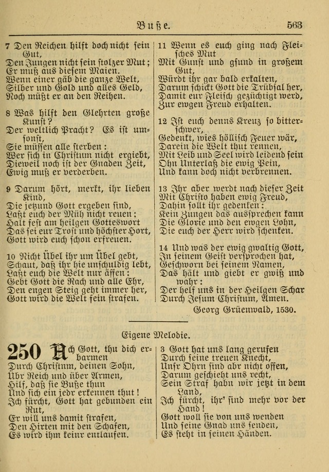 Kirchenbuch für Evangelisch-Lutherische Gemeinden: Herausgegeben von der Allgemeinen Versammlung der Evangelisch-Lutherischen Kirche in Nord Amerika (Neue und Verb. Aus.) page 563