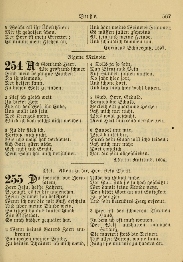 Kirchenbuch für Evangelisch-Lutherische Gemeinden: Herausgegeben von der Allgemeinen Versammlung der Evangelisch-Lutherischen Kirche in Nord Amerika (Neue und Verb. Aus.) page 567