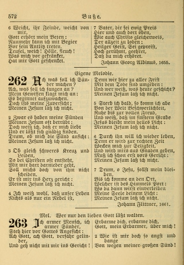 Kirchenbuch für Evangelisch-Lutherische Gemeinden: Herausgegeben von der Allgemeinen Versammlung der Evangelisch-Lutherischen Kirche in Nord Amerika (Neue und Verb. Aus.) page 572