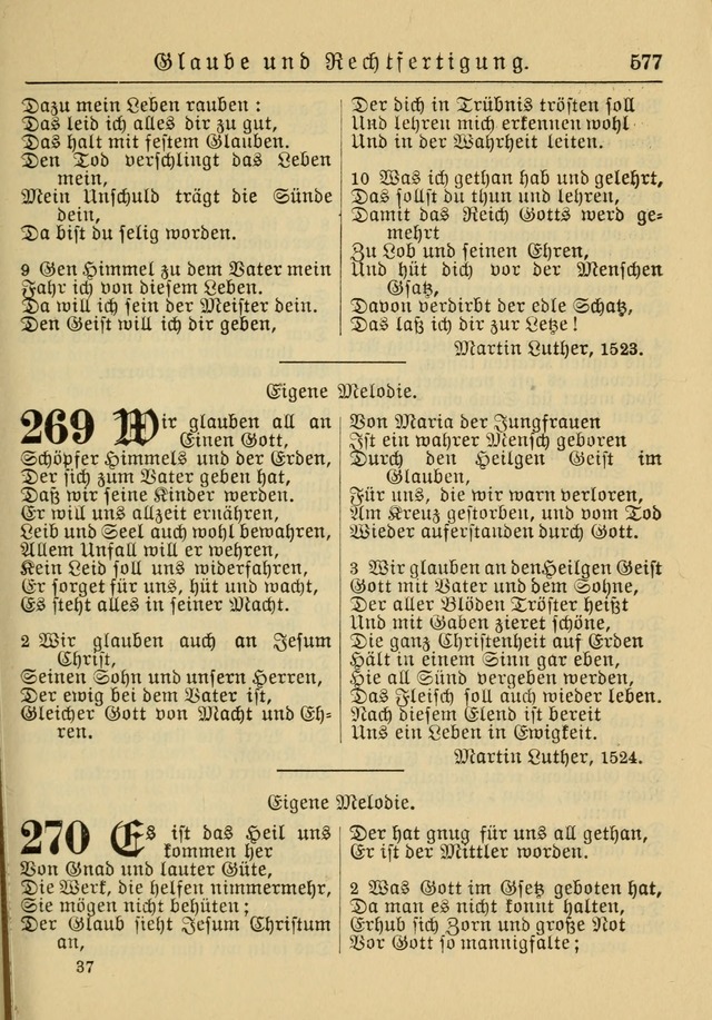 Kirchenbuch für Evangelisch-Lutherische Gemeinden: Herausgegeben von der Allgemeinen Versammlung der Evangelisch-Lutherischen Kirche in Nord Amerika (Neue und Verb. Aus.) page 577