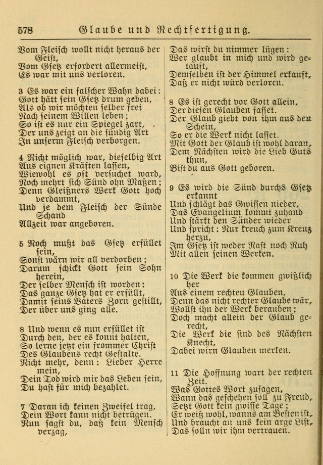 Kirchenbuch für Evangelisch-Lutherische Gemeinden: Herausgegeben von der Allgemeinen Versammlung der Evangelisch-Lutherischen Kirche in Nord Amerika (Neue und Verb. Aus.) page 578