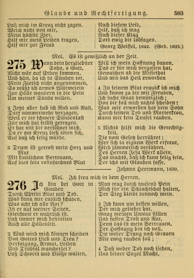 Kirchenbuch für Evangelisch-Lutherische Gemeinden: Herausgegeben von der Allgemeinen Versammlung der Evangelisch-Lutherischen Kirche in Nord Amerika (Neue und Verb. Aus.) page 583