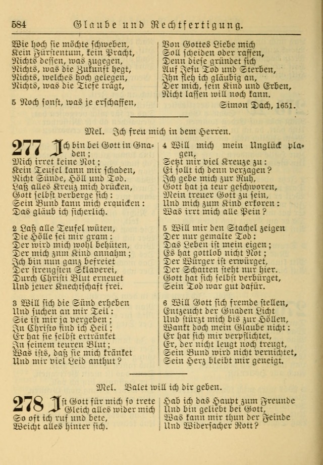 Kirchenbuch für Evangelisch-Lutherische Gemeinden: Herausgegeben von der Allgemeinen Versammlung der Evangelisch-Lutherischen Kirche in Nord Amerika (Neue und Verb. Aus.) page 584