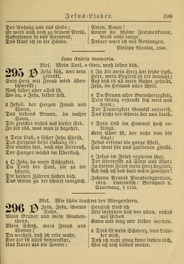 Kirchenbuch für Evangelisch-Lutherische Gemeinden: Herausgegeben von der Allgemeinen Versammlung der Evangelisch-Lutherischen Kirche in Nord Amerika (Neue und Verb. Aus.) page 599