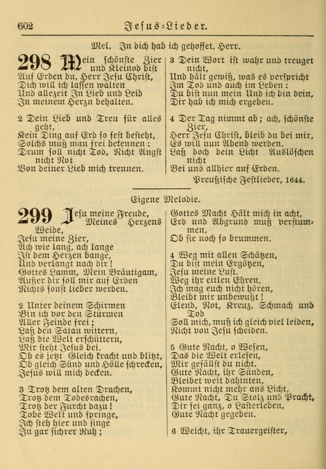 Kirchenbuch für Evangelisch-Lutherische Gemeinden: Herausgegeben von der Allgemeinen Versammlung der Evangelisch-Lutherischen Kirche in Nord Amerika (Neue und Verb. Aus.) page 602