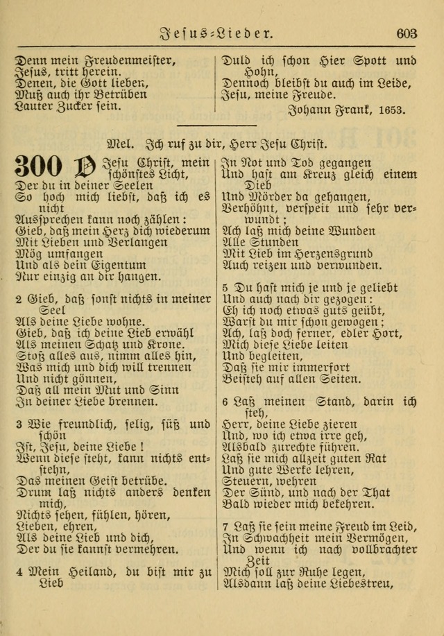 Kirchenbuch für Evangelisch-Lutherische Gemeinden: Herausgegeben von der Allgemeinen Versammlung der Evangelisch-Lutherischen Kirche in Nord Amerika (Neue und Verb. Aus.) page 603